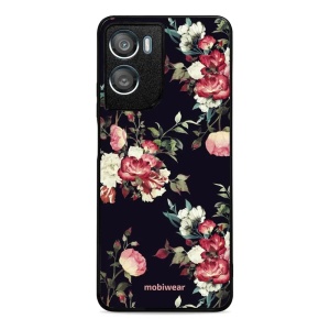 Lesklý kryt na mobil Motorola Moto G06 Power - Mobiwear Glossy G040G, růže na černé