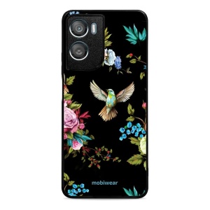 Lesklý kryt na mobil Motorola Moto G06 Power - Mobiwear Glossy G041G, ptáček a květy