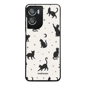 Lesklý kryt na mobil Motorola Moto G06 Power - Mobiwear Glossy G162G, noční kočky