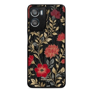 Lesklý kryt na mobil Motorola Moto G06 Power - Mobiwear Glossy G172G, červená kvítka
