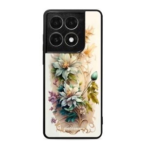 Lesklý kryt na mobil Motorola Edge 70 Pro - Mobiwear Glossy G014G, krémové květy
