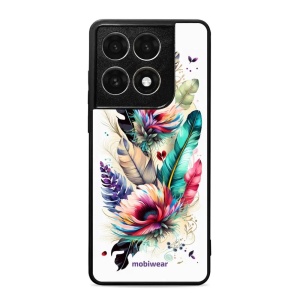 Lesklý kryt na mobil Motorola Edge 70 Pro - Mobiwear Glossy G017G, pírka a květy