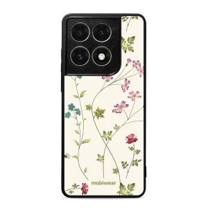 Lesklý kryt na mobil Motorola Edge 70 Pro - Mobiwear Glossy G035G, tenké rostlinky s květy