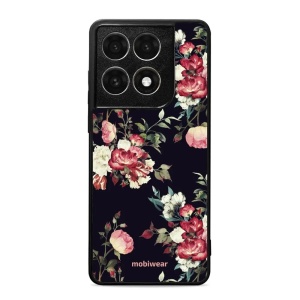 Lesklý kryt na mobil Motorola Edge 70 Pro - Mobiwear Glossy G040G, růže na černé