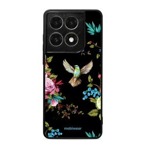 Lesklý kryt na mobil Motorola Edge 70 Pro - Mobiwear Glossy G041G, ptáček a květy