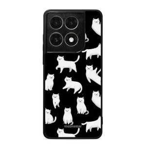 Lesklý kryt na mobil Motorola Edge 70 Pro - Mobiwear Glossy G163G, bílé kočky