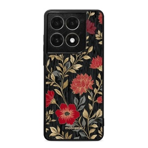 Lesklý kryt na mobil Motorola Edge 70 Pro - Mobiwear Glossy G172G, červená kvítka