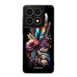 Lesklý kryt na mobil Motorola Edge 70 Pro - Mobiwear Glossy G011G, kytice s pírkem