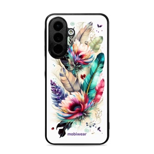 Lesklý kryt na mobil Samsung Galaxy A27 5G - Mobiwear Glossy G017G, pírka a květy