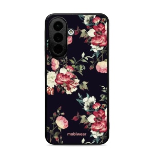 Lesklý kryt na mobil Samsung Galaxy A27 5G - Mobiwear Glossy G040G, růže na černé
