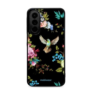 Lesklý kryt na mobil Samsung Galaxy A27 5G - Mobiwear Glossy G041G, ptáček a květy