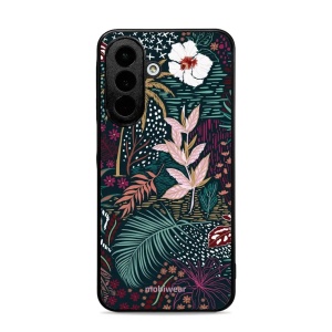 Lesklý kryt na mobil Samsung Galaxy A27 5G - Mobiwear Glossy G043G, temná flóra