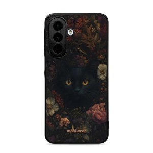 Lesklý kryt na mobil Samsung Galaxy A27 5G - Mobiwear Glossy G161G, temná kočka