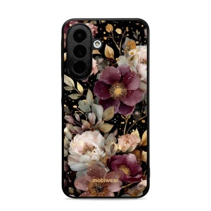 Lesklý kryt na mobil Samsung Galaxy A27 5G - Mobiwear Glossy G169G, zlatavé kvítky