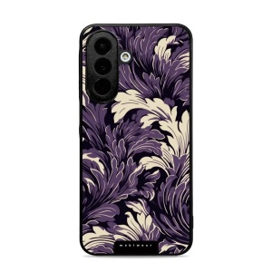 Lesklý kryt na mobil Samsung Galaxy A27 5G - Mobiwear Glossy GA46G, fialové rostliny