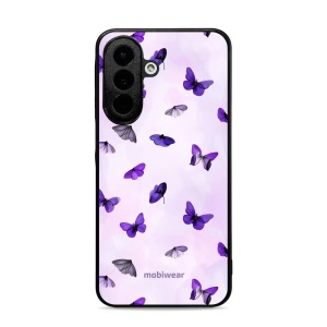 Lesklý kryt na mobil Samsung Galaxy A27 5G - Mobiwear Glossy GP77G, fialoví motýlci