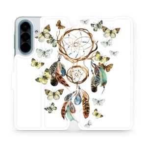 Flip pouzdro na mobil Samsung Galaxy A27 5G - Mobiwear M001P, lapač a motýlci