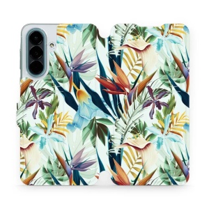 Flip pouzdro na mobil Samsung Galaxy A27 5G - Mobiwear M071P, flóra