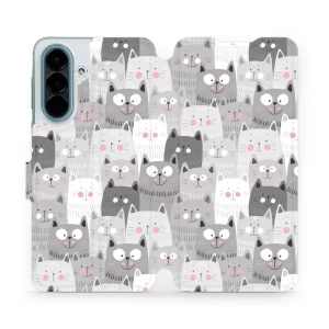 Flip pouzdro na mobil Samsung Galaxy A27 5G - Mobiwear M099P, kočičky