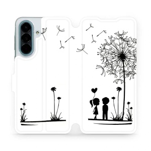 Flip pouzdro na mobil Samsung Galaxy A27 5G - Mobiwear MH16P, dvojice s pampeliškou