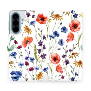 Flip pouzdro na mobil Samsung Galaxy A27 5G - Mobiwear MP04S, luční kvítí