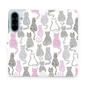Flip pouzdro na mobil Samsung Galaxy A27 5G - Mobiwear MX01S, kočičí zádíčka