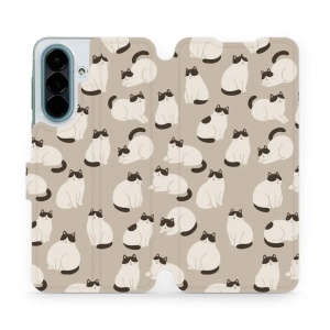 Flip pouzdro na mobil Samsung Galaxy A27 5G - Mobiwear V160S, kočičáci