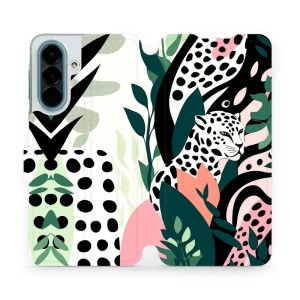 Flip pouzdro na mobil Samsung Galaxy A27 5G - Mobiwear VP53S, levhart