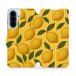 Flip pouzdro na mobil Samsung Galaxy A27 5G - Mobiwear VP81S, citrony