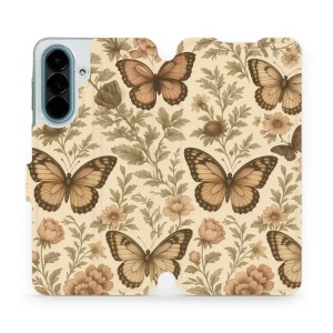 Flip pouzdro na mobil Samsung Galaxy A27 5G - Mobiwear VP92S, motýlové