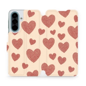 Flip pouzdro na mobil Samsung Galaxy A27 5G - Mobiwear VP93S, otisk srdce
