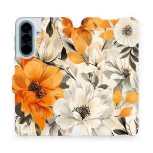 Flip pouzdro na mobil Samsung Galaxy A27 5G - Mobiwear VP75S, podzimní květy