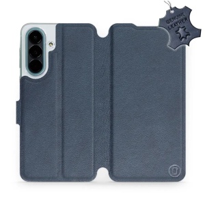 Kožené flip pouzdro na mobil Samsung Galaxy A27 5G - Mobiwear - modré