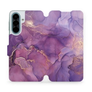 Flip pouzdro na mobil Samsung Galaxy A27 5G - Mobiwear VP20S, fialový mramor