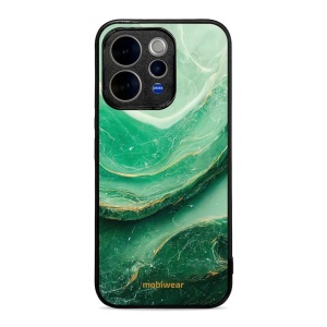 Lesklý kryt na mobil Vivo V70 5G - Mobiwear Glossy G023G, zelený mramor