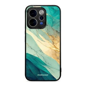 Lesklý kryt na mobil Vivo V70 5G - Mobiwear Glossy G024G, zlatavý a zelenkavý mramor