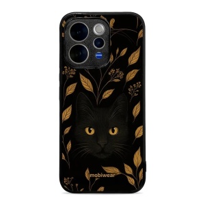 Lesklý kryt na mobil Vivo V70 5G - Mobiwear Glossy G164G, černá kočka