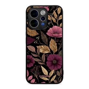 Lesklý kryt na mobil Vivo V70 5G - Mobiwear Glossy G170G, fialová kvítka
