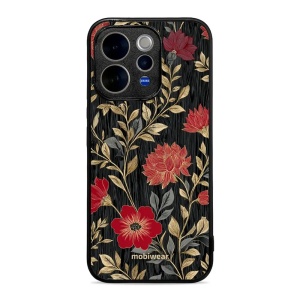 Lesklý kryt na mobil Vivo V70 5G - Mobiwear Glossy G172G, červená kvítka