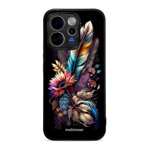 Lesklý kryt na mobil Vivo V70 5G - Mobiwear Glossy G011G, kytice s pírkem