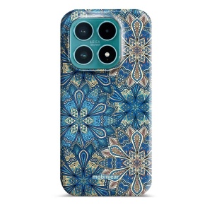 Odolný kryt na mobil Xiaomi 17 - Mobiwear Elite Pro E108E, modré mandala květy