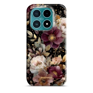 Odolný kryt na mobil Xiaomi 17 - Mobiwear Elite Pro E169E, zlatavé kvítky