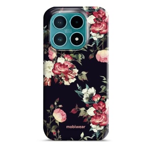 Odolný kryt na mobil Xiaomi 17 - Mobiwear Elite Pro ED11E, růže na černé