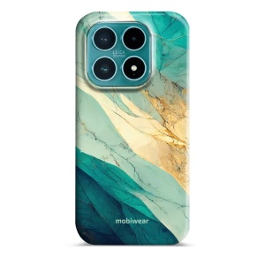 Odolný kryt na mobil Xiaomi 17 - Mobiwear Elite Pro EP37E, zlatavý a zelenkavý mramor