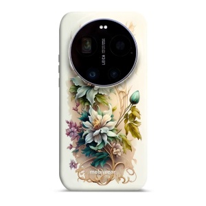 Odolný kryt na mobil Xiaomi 17 Ultra - Mobiwear Elite Pro E014E, krémové květy