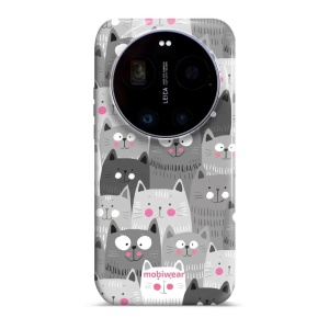 Odolný kryt na mobil Xiaomi 17 Ultra - Mobiwear Elite Pro E099E, kočičky