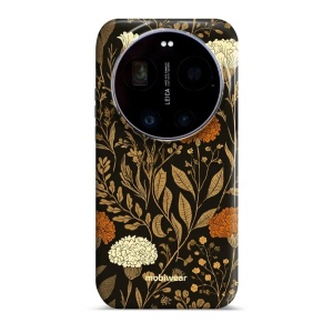 Odolný kryt na mobil Xiaomi 17 Ultra - Mobiwear Elite Pro E174E, béžová a oranžová kvítka