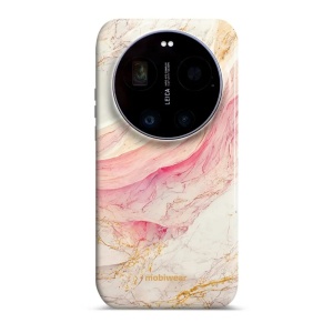 Odolný kryt na mobil Xiaomi 17 Ultra - Mobiwear Elite Pro EP32E, růžový a zlatavý mramor