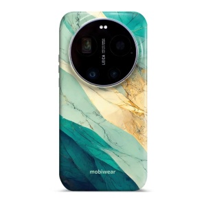 Odolný kryt na mobil Xiaomi 17 Ultra - Mobiwear Elite Pro EP37E, zlatavý a zelenkavý mramor