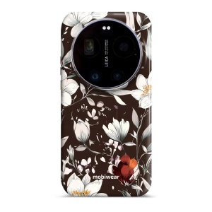 Odolný kryt na mobil Xiaomi 17 Ultra - Mobiwear Elite Pro EP72E, květy na hnědé